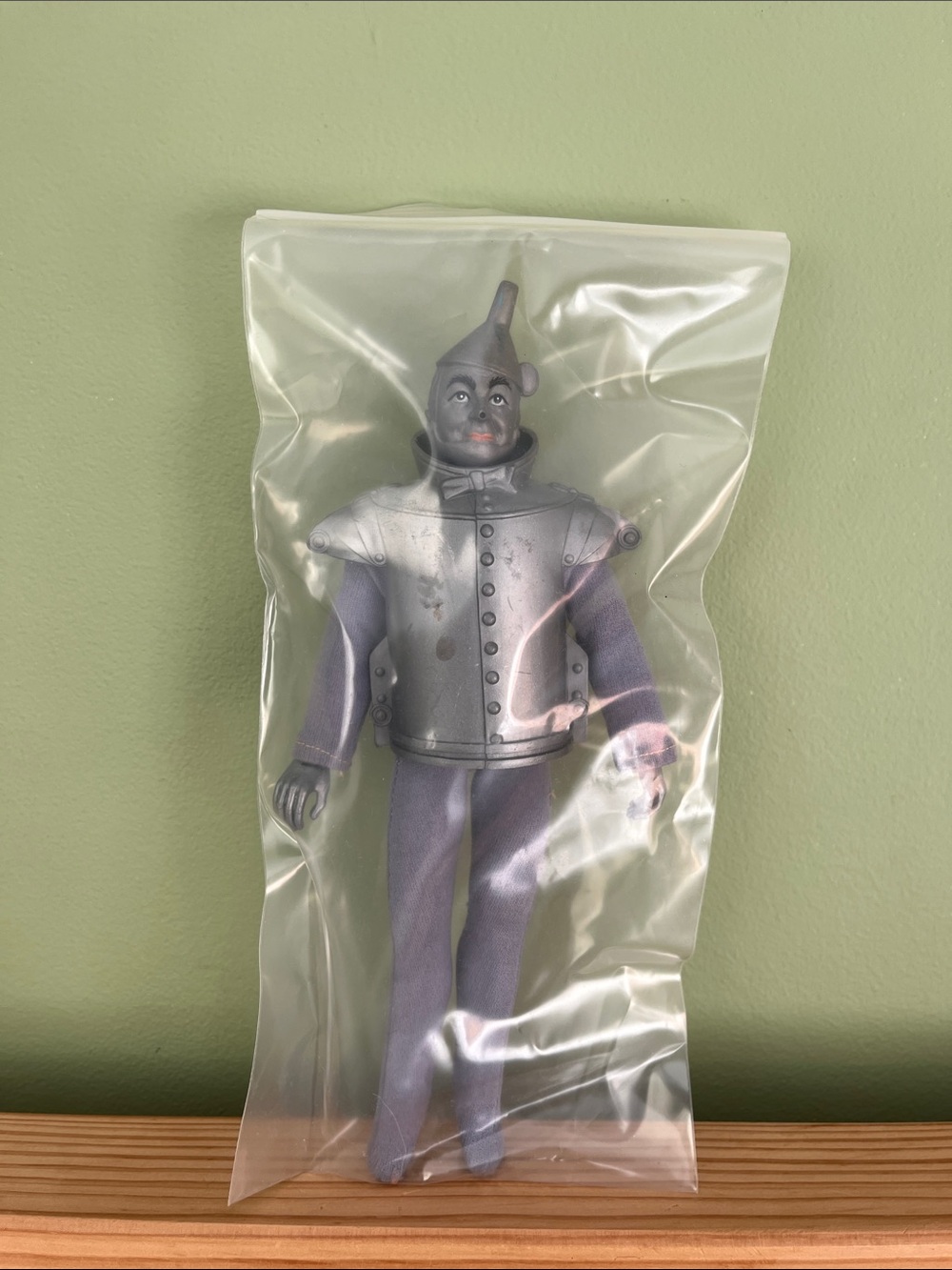Tin Man Figurine Decorative Doll - Silver and Gray